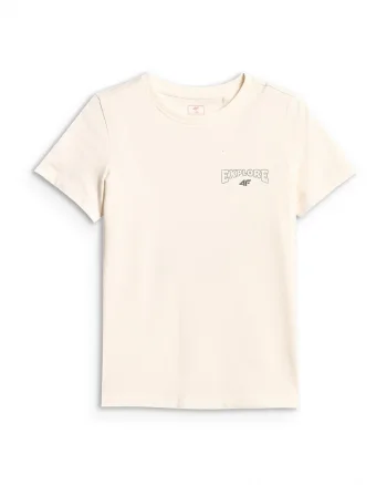 Tricou sport  fete, alb, bumbac, croiala confortabila