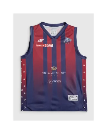 Maiou sport copii,  bleumarin/rosu, tehnologie 4FDry, poliester