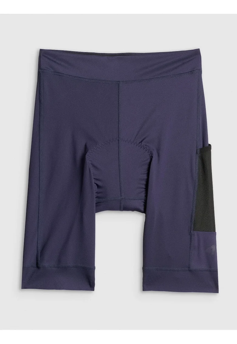 Pantaloni sport dama,  ciclism, insertie de gel, bleumarin, material cu uscare rapida
