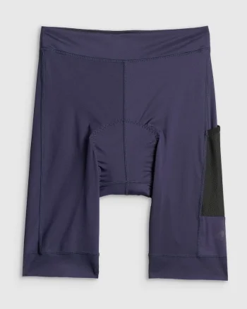 Pantaloni sport dama,  ciclism, insertie de gel, bleumarin, material cu uscare rapida