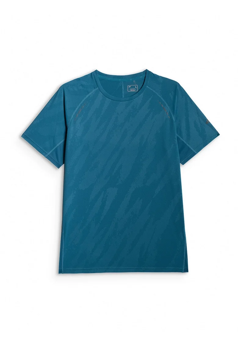 Tricou sport  alergare, uscare rapida, turcoaz, barbati,
