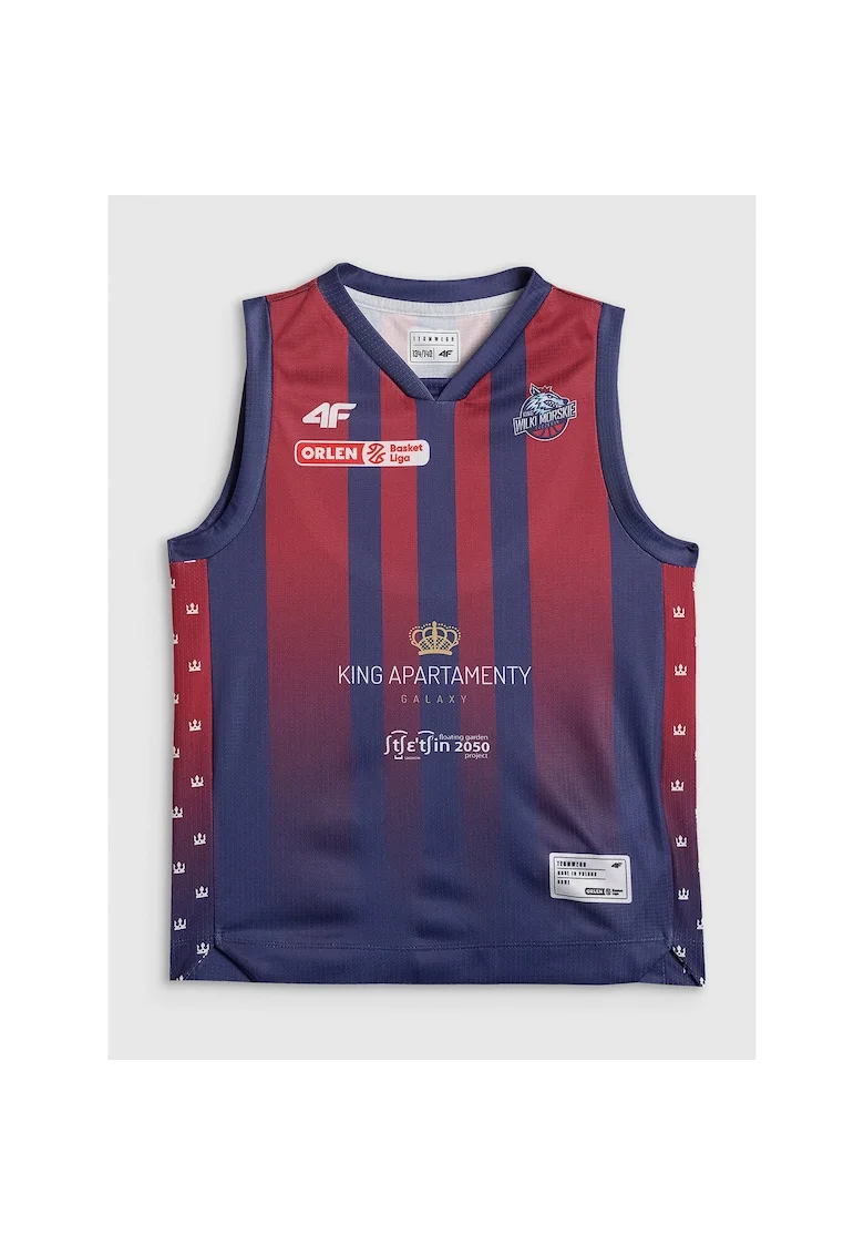 Maiou sport baieti TSS25TFSLM0951-91S, 4F, Poliester, Rosu/Bleumarin,