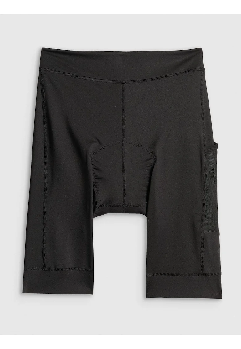 Pantaloni sport dama,  ciclism, insertie de gel, negru, tehnologie 4FDry
