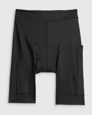 Pantaloni sport dama,  ciclism, insertie de gel, negru, tehnologie 4FDry