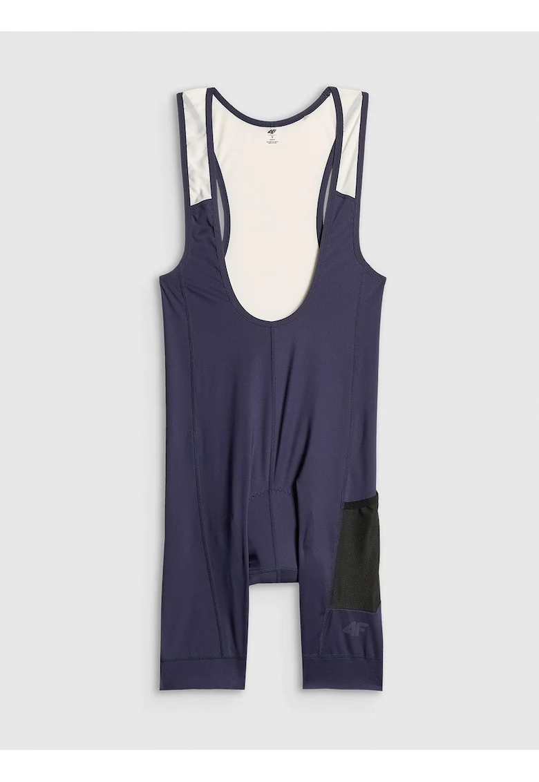 Pantaloni scurti de ciclism  bleumarin, ventilare, confort, cu bretele