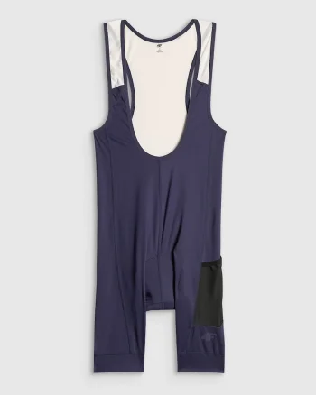 Pantaloni scurti de ciclism  bleumarin, ventilare, confort, cu bretele