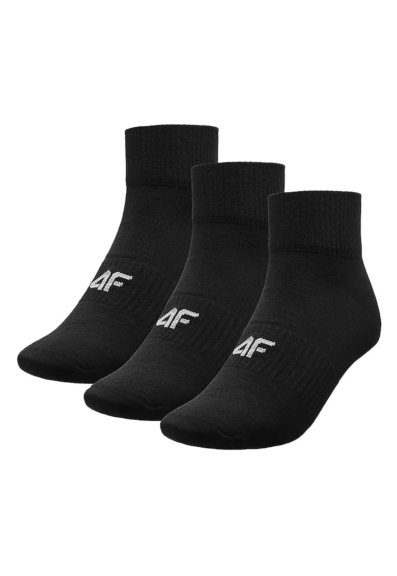 Sosete scurte  set 3 bumbac negru,