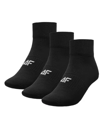 Sosete scurte  set 3 bumbac negru,