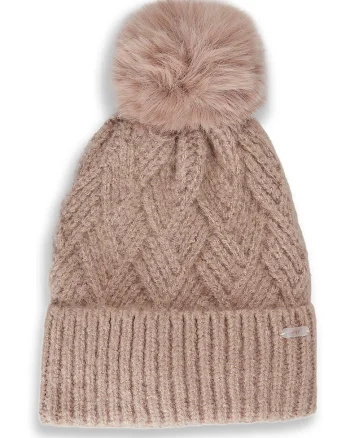 Caciula beanie  calduroasa, bej, universala