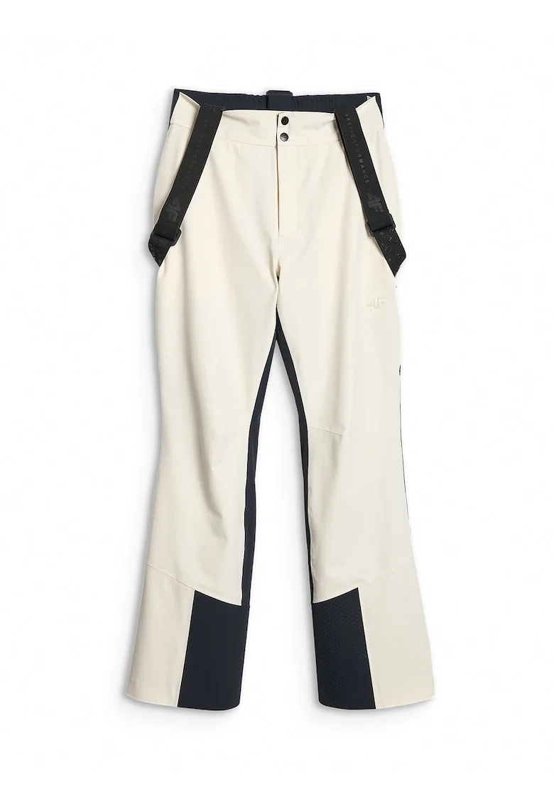 Pantaloni sport dama  schi, membrana Dermizax 20000, izolatie termica, alb