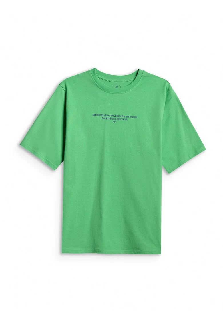 Tricou sport  pentru baieti, lejer, bumbac, verde