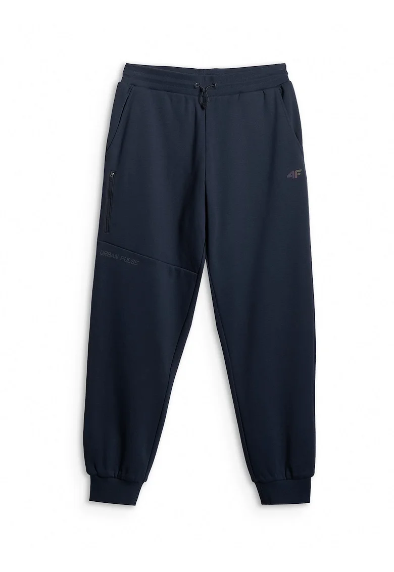 Pantaloni sport barbati,  jogger, bleumarin, bumbac,