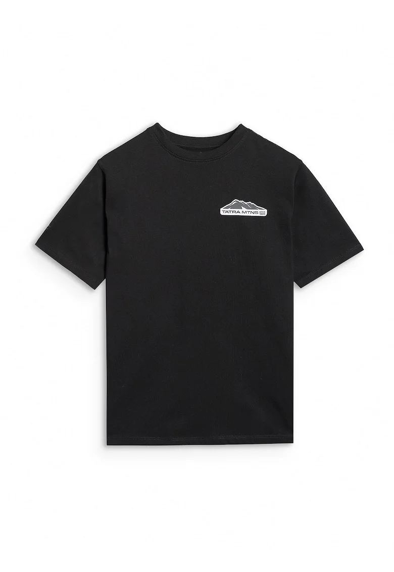 Tricou sport baieti  imprimeu urban, negru, bumbac