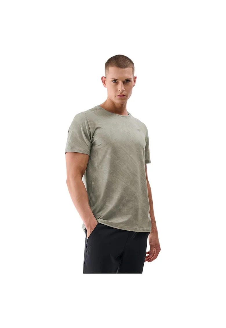 Tricou sportiv barbati  maneca scurta, uscare rapida, Gri