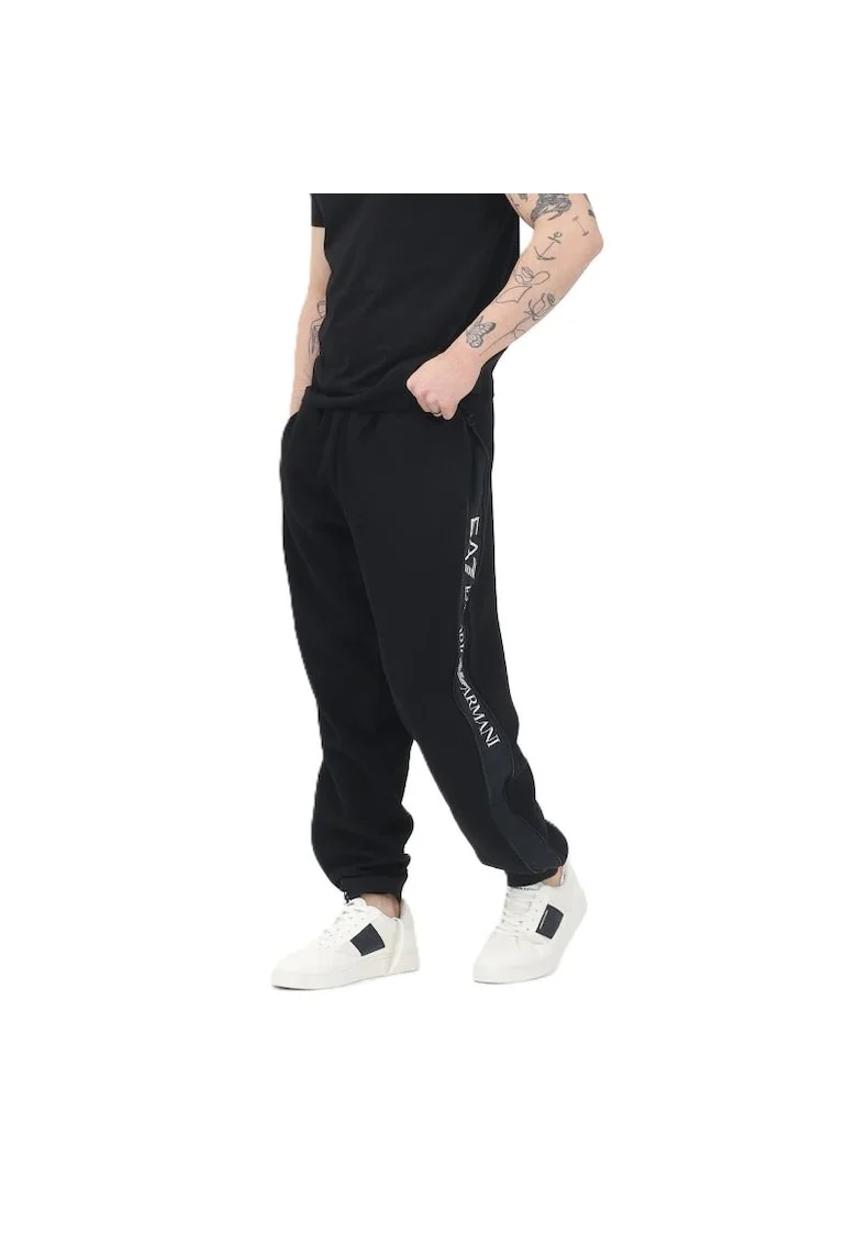 Pantaloni  pentru Barbati, m tape pants ch copl zip, 7M000144-AF13538-UC001, Negru, Negru