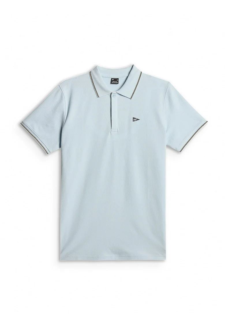 Tricou barbati,  polo, regular, albastru, bumbac, Albastru