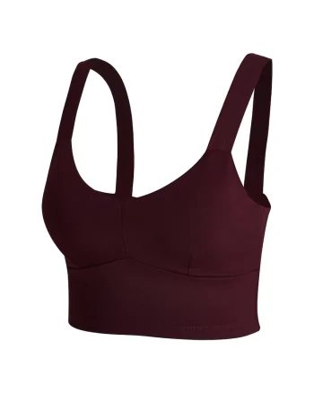 Top crop cu decolteu in V, Violet