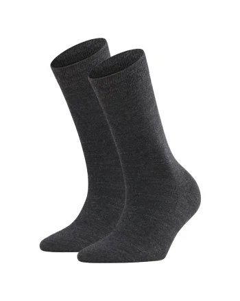 Set de sosete lungi din amestec de lana - 2 perechi, Gri antracit