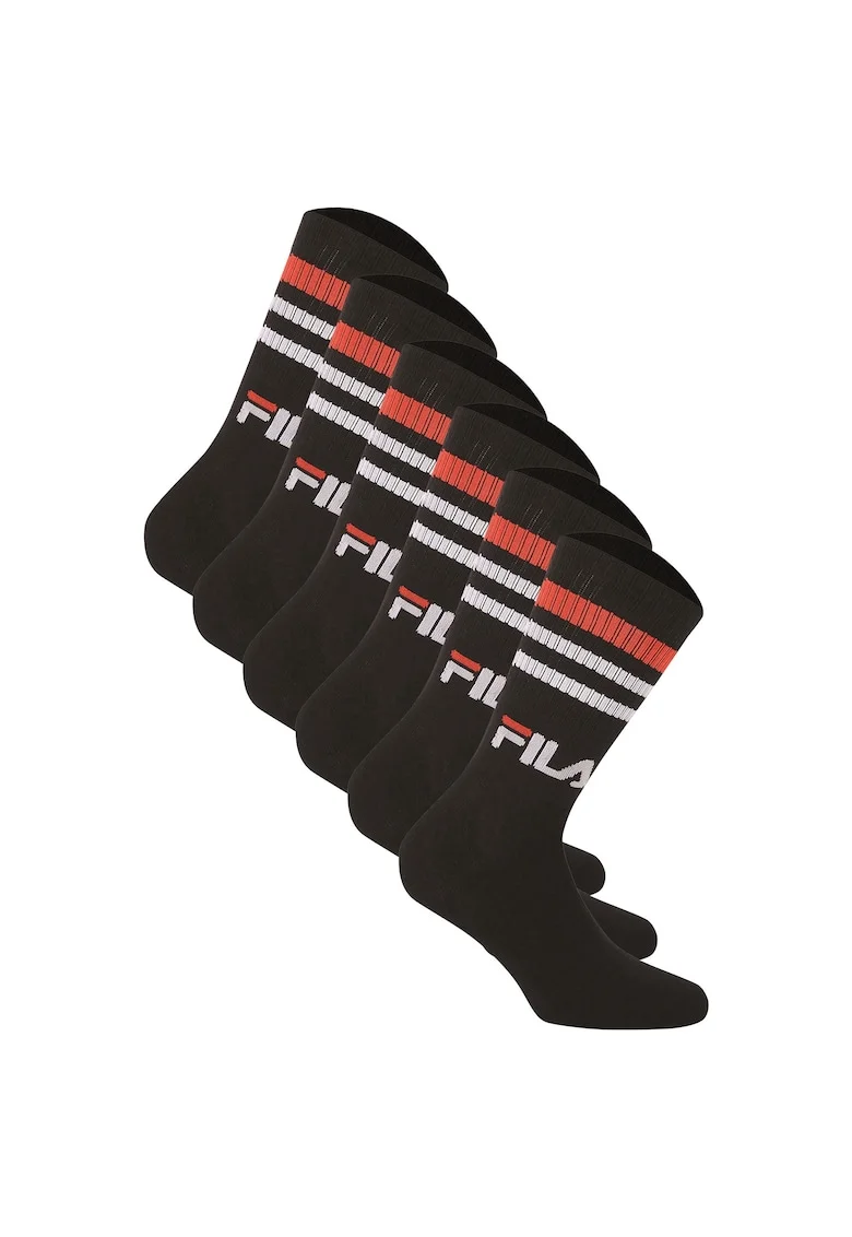 Set de sosete unisex, pentru antrenament - 6 perechi, Negru