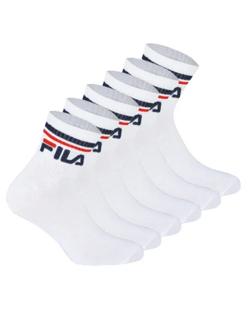 Set de sosete unisex pentru fitness Quarter - 6 perechi, Alb