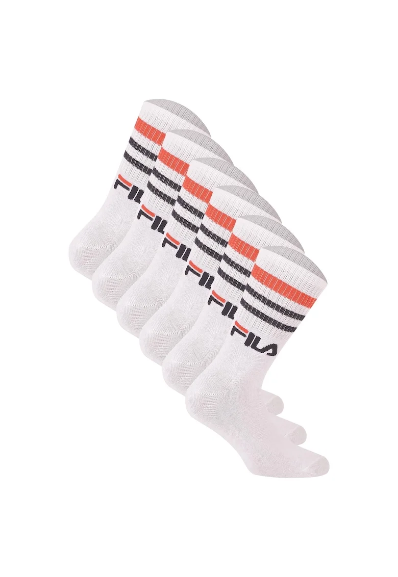 Set de sosete unisex, pentru antrenament - 6 perechi, Alb