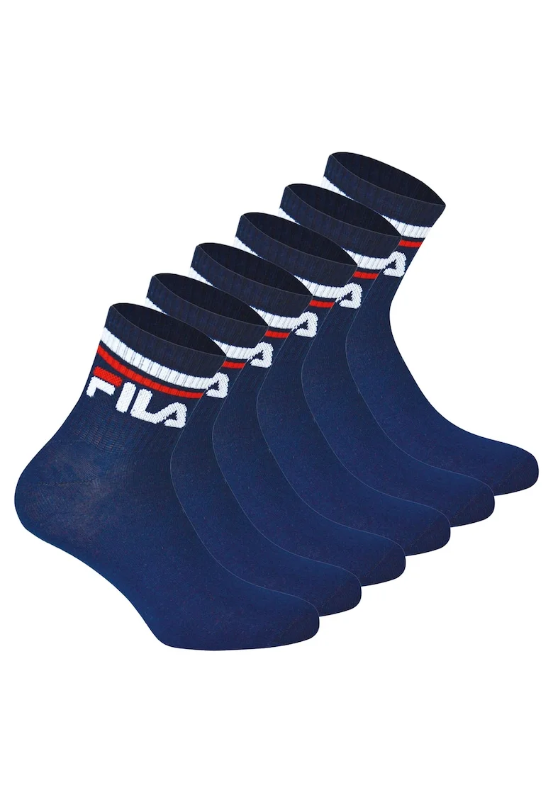 Set de sosete unisex pentru fitness Quarter - 6 perechi, Albastru