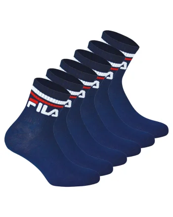Set de sosete unisex pentru fitness Quarter - 6 perechi, Albastru