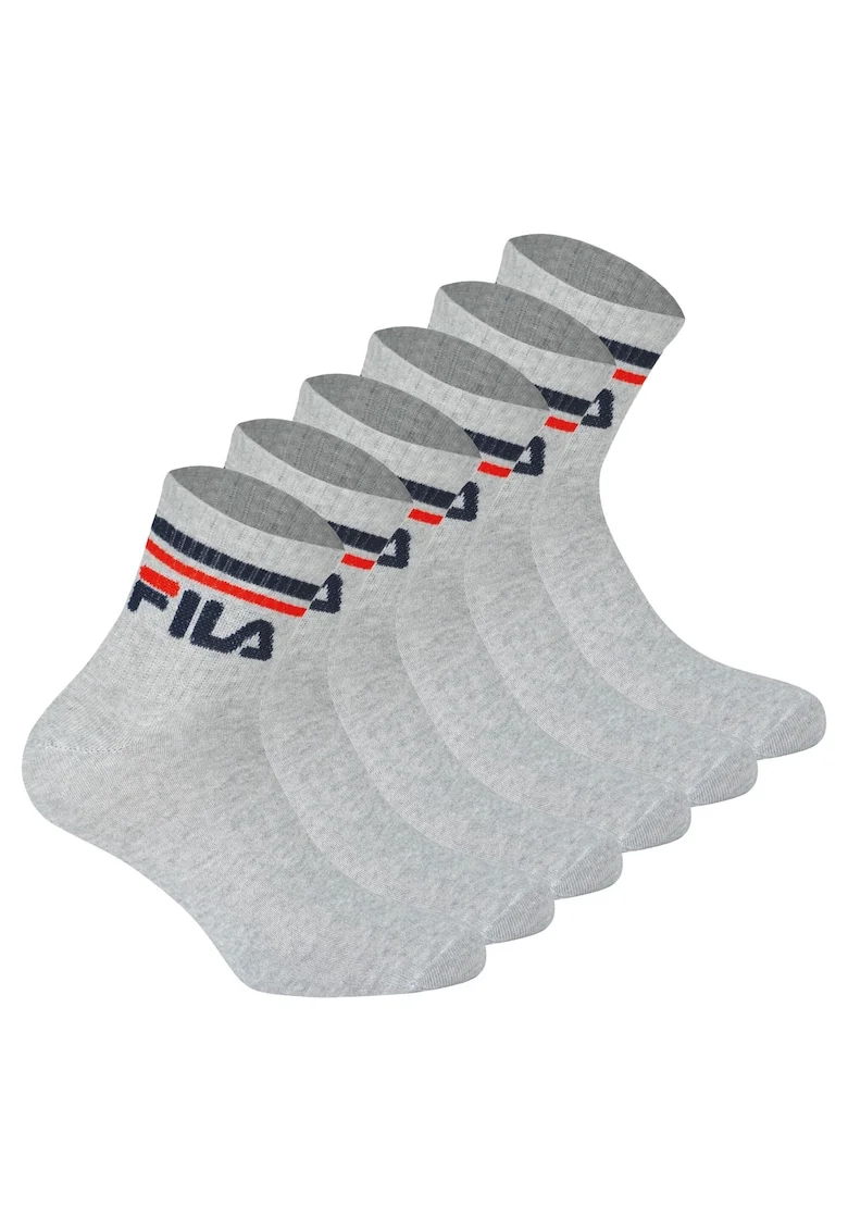 Set de sosete unisex pentru fitness Quarter - 6 perechi, Gri