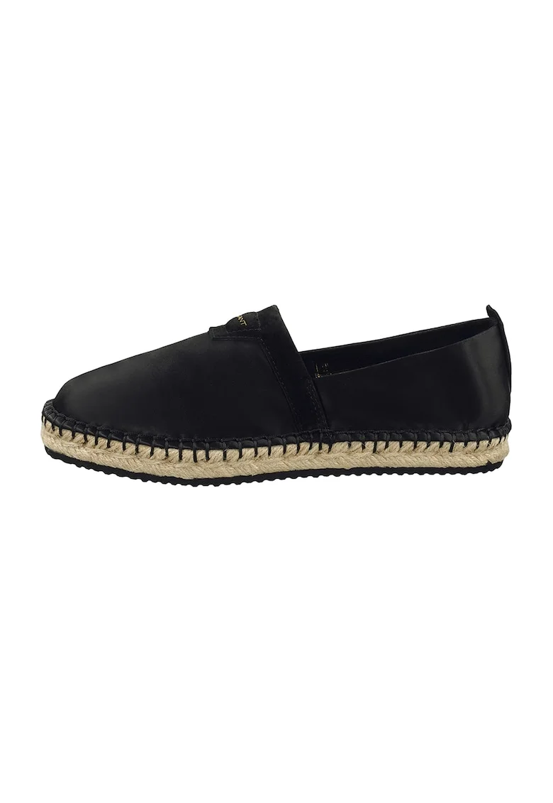 Espadrile de satin Lular, Negru