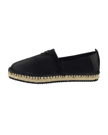 Espadrile de satin Lular, Negru