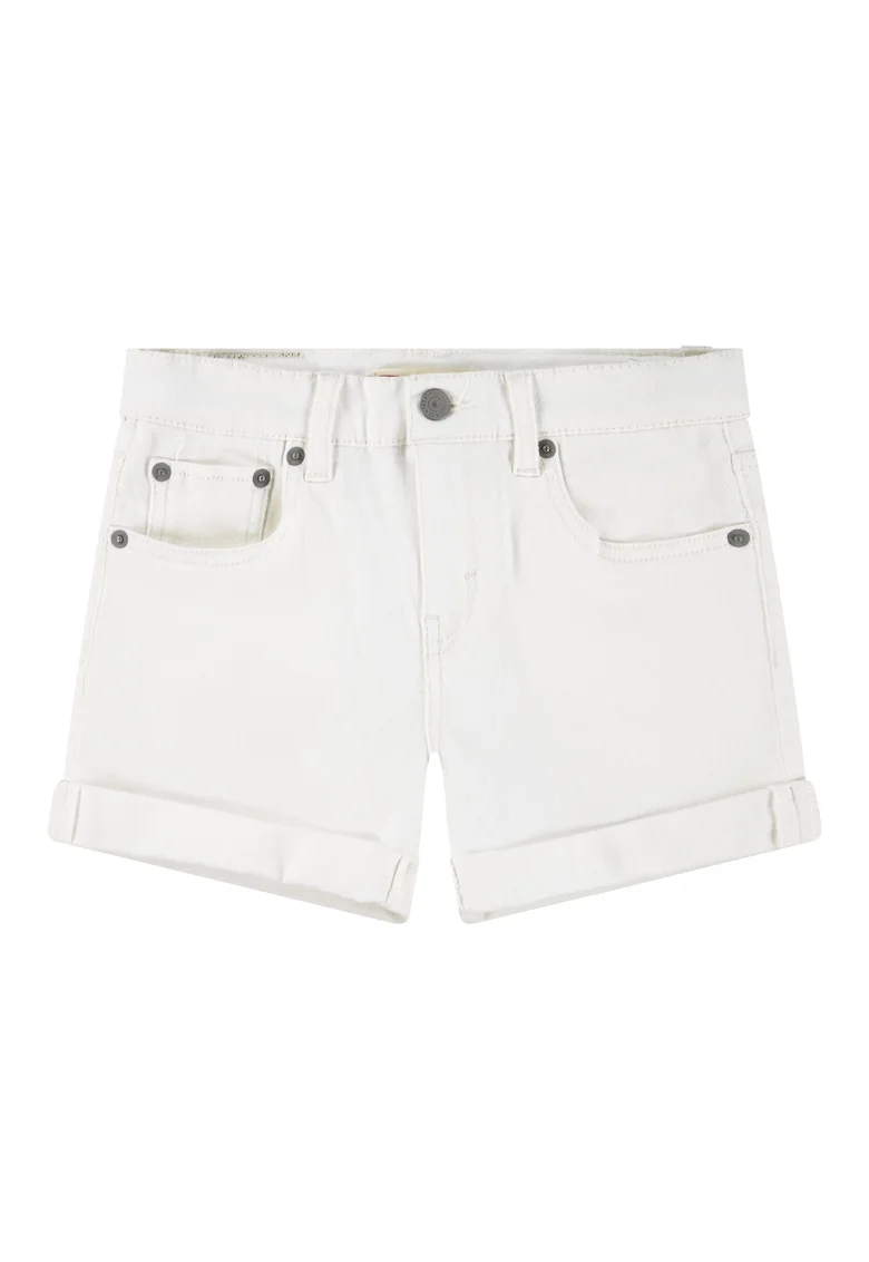 Pantaloni scurti din denim cu model cu 5 buzunare, Gri deschis