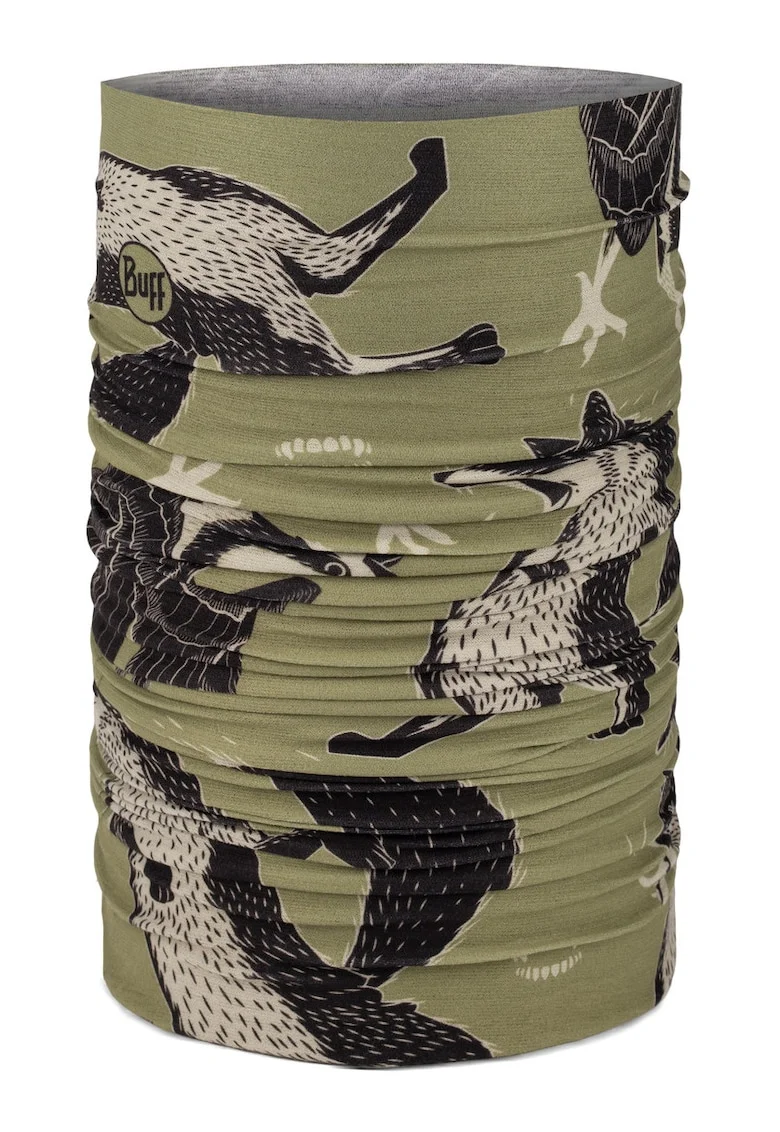 Bandana  Coolnet UV, RUB CHOMP KHAKI, culoare verde inchis, multisport, pentru adulti, marime universala