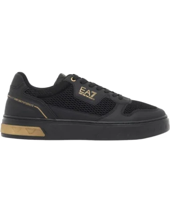 Pantofi sport  EA7 New Premium Court 62410, Auriu/Negru