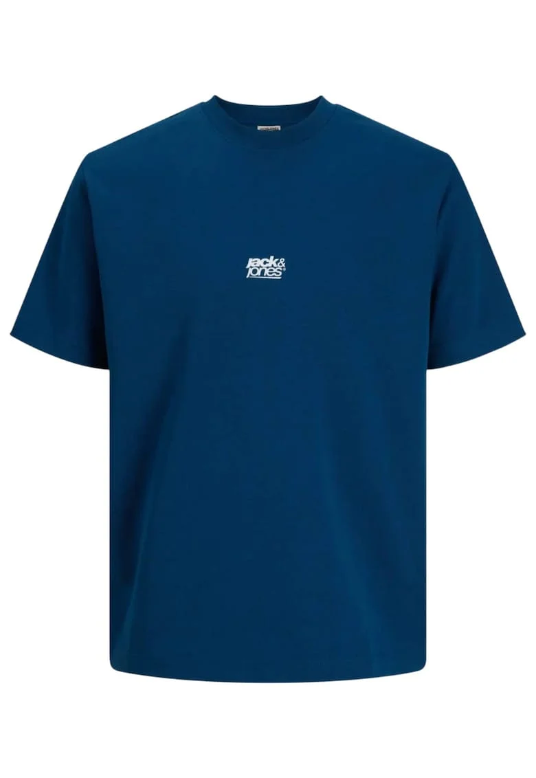 Tricou JACK &JONES Breeze Back Print 62327, Albastru inchis