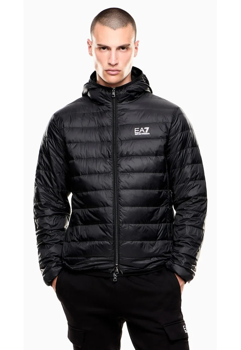 Geaca  EA7 Core Identity Packable Down Hood 62527, Negru