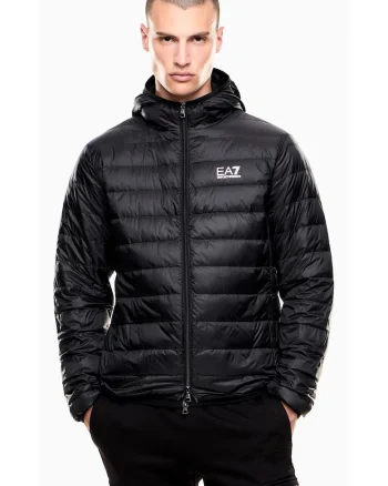 Geaca  EA7 Core Identity Packable Down Hood 62527, Negru