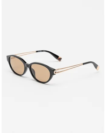 Ochelari de soare cu lentile ovale, Negru stins