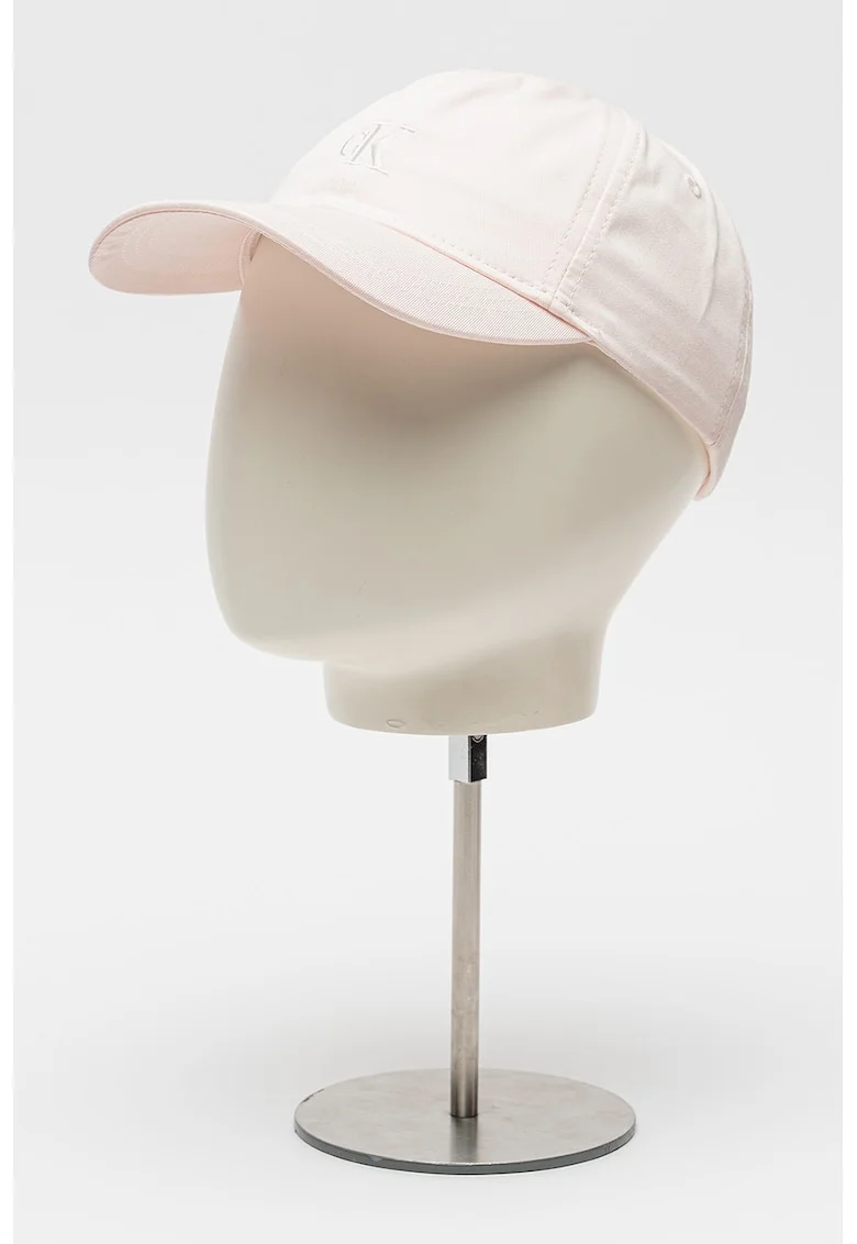 Sapca de bumbac organic cu velcro, Roz pastel