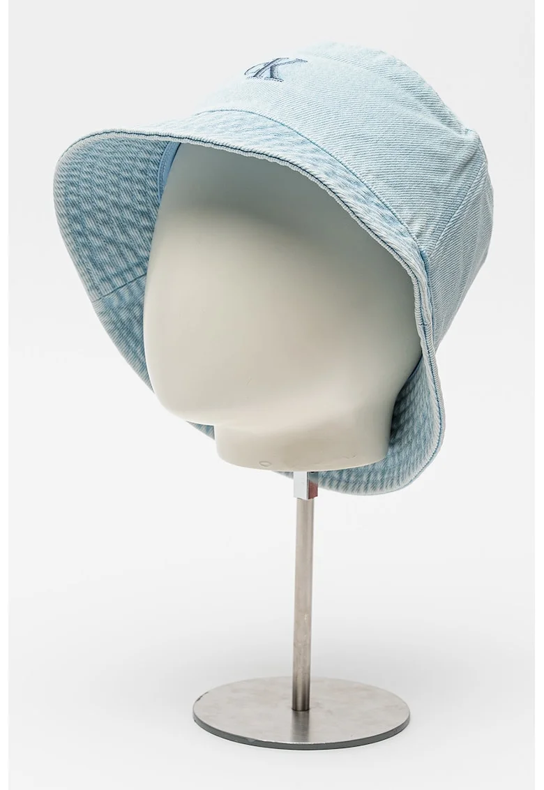 Palarie bucket cu monograma brodata, Albastru pastel