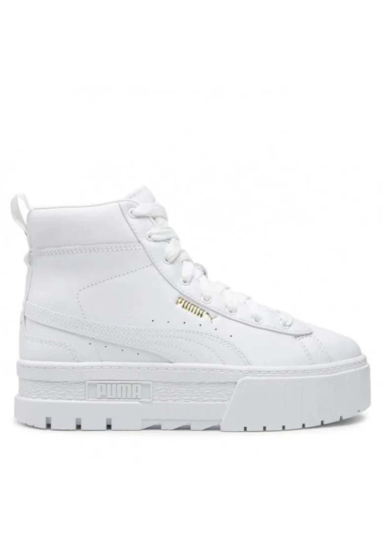 Pantofi sport high-top de piele cu insertii de piele ecologica Mayze