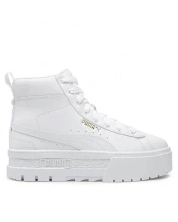 Pantofi sport high-top de piele cu insertii de piele ecologica Mayze