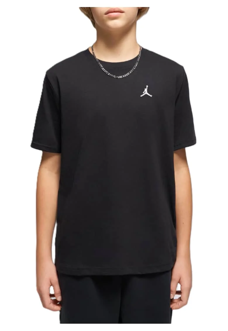 Tricou copii JDB JUMPMAN AIR EMB,  Bumbac, Negru, Negru