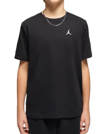 Tricou copii JDB JUMPMAN AIR EMB,  Bumbac, Negru, Negru