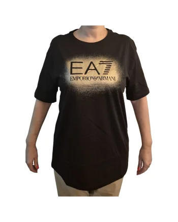 Tricou  EA7 Train Visibility W SS 55346, Auriu/Negru