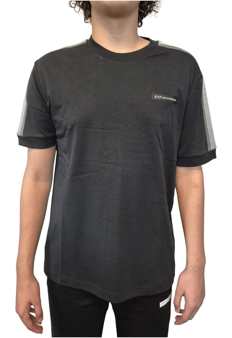 Tricou  EA7 Train Logo Series M SS 62453, Negru/Gri