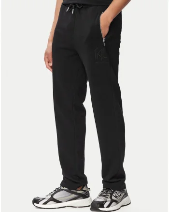 Pantaloni sport barbati,  negru, bumbac organic