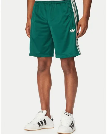Pantaloni scurti sport barbati,  verde, material reciclat, croiala regular fit