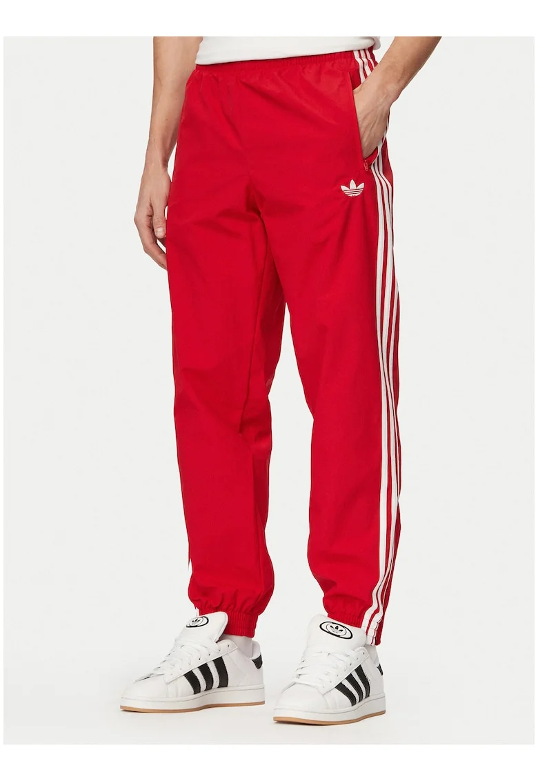 Pantaloni sport barbati,  rosu, poliamida reciclata