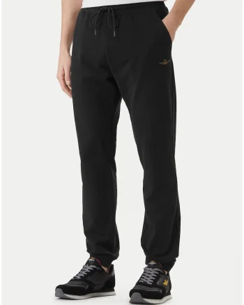 Pantaloni sport barbati,  negru, bumbac,