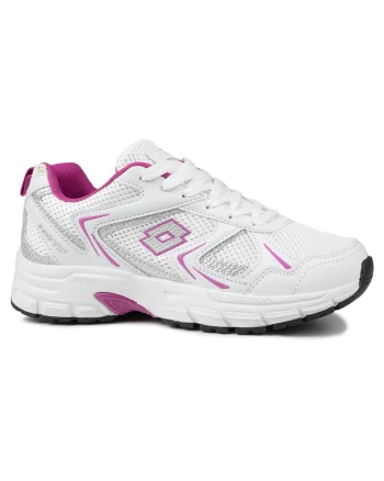 Pantofi sport dama  KITAURA, alb, material sintetic, pentru fitness, sistem de inchidere siret